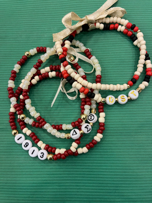 Sorority bracelet set